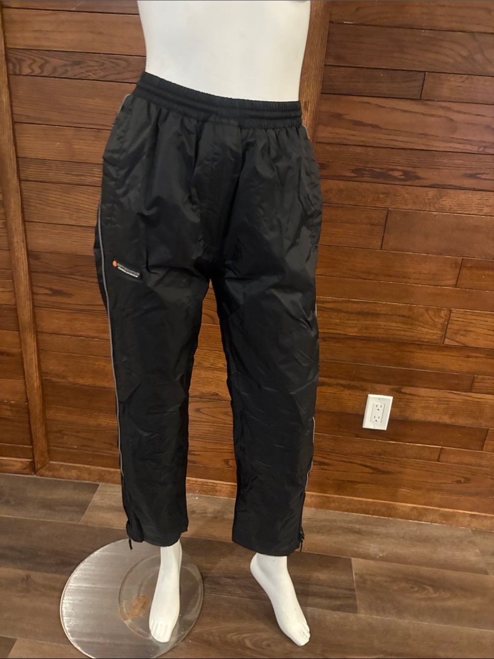 Black Women's Lightweight wind, and water resistant Track Joggers